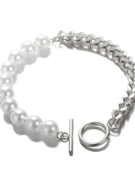 Spiked Pearl Bracelet