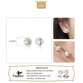 Baroque Pearl Stud Earrings