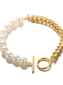 Spiked Pearl Bracelet